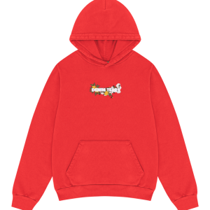 Red Denim Tear Hoodie