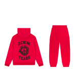 Red denim tears sweatsuit