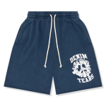 blue denim tears shorts