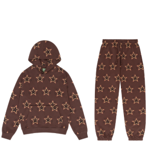 brown denim tears sweatsuit