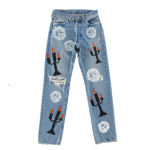 denim tears crystal jeans