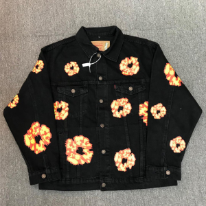 denim tears jean jacket black