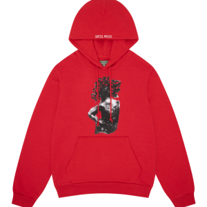 denim tears red hoodie