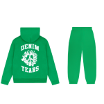 green denim tears sweatsuit