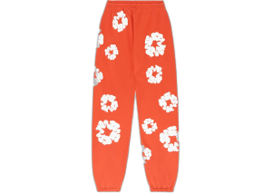 orange denim tears sweatpants