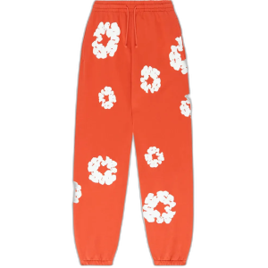 orange denim tears sweatpants