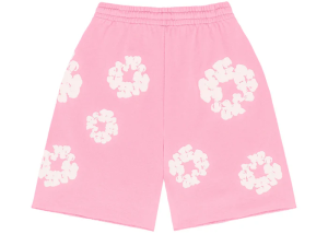 pink denim tears shorts