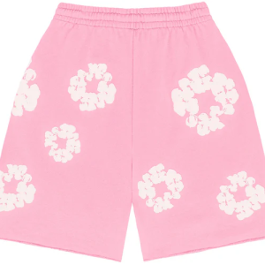 pink denim tears shorts