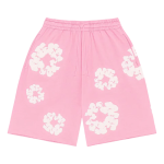 pink denim tears shorts